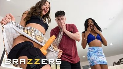 Brazzers – April Olsen Lures Her Friend Lacey Londo With A Dildo & Soon They End Up In Bed
